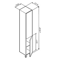 Шкаф-пенал AM.PM Gem 30см M90CSR0306WG белый глянцевый