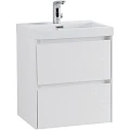 Тумба с раковиной BelBagno Pietra Mini 50 белая глянцевая