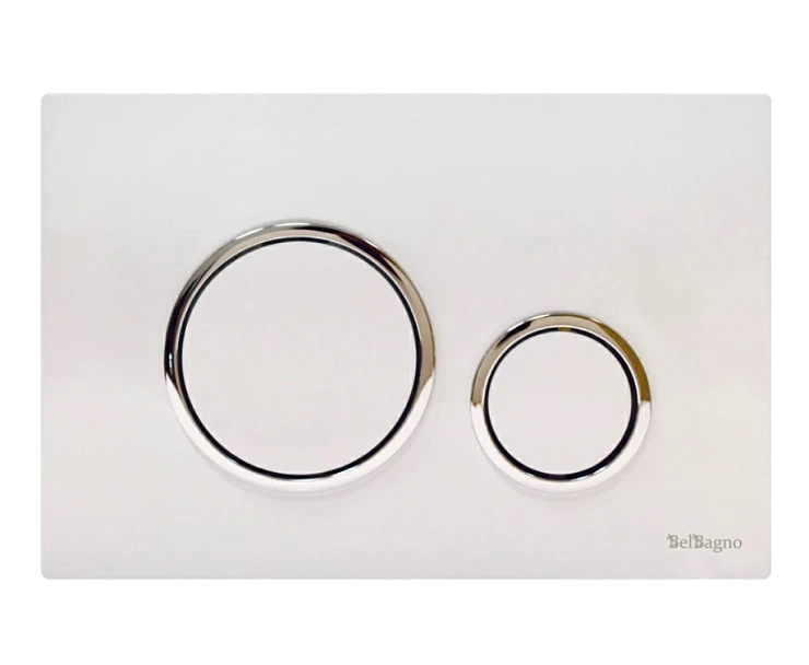 Кнопка смыва BelBagno Circle BB-P47132 белая глянцевая