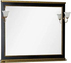 Зеркало Aquanet Валенса 110 180295 черный/золото