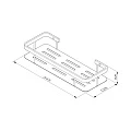 Полка AM.PM Sense L A7453122 черная матовая