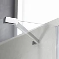 Душевой уголок Cezares Crystal 80x80см CRYSTAL-S-R-2-80-C-Cr профиль хром, стекло прозрачное