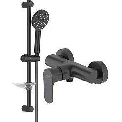Душевой комплект Aquatek Оберон AQ1232CR черный матовый