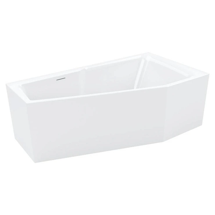 Акриловая ванна Riho Rething Space 160x75 Plug & Play B112009005 левая, белая глянцевая