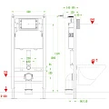 Система инсталляции для унитазов Veconi Frame VF600