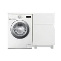 Тумба с раковиной Эстет Dallas Luxe 1400х482 R ФР-00002907 белая глянец