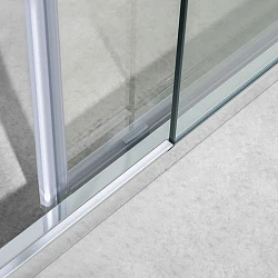 Душевая дверь в нишу Vincea Slim-U 110см VDS-2SU110CL профиль хром, стекло прозрачное