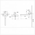 Смеситель для ванны с душем Bravat Arc F66061C-01A-ENG хром