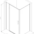 Душевой уголок Allen Brau Priority 120x90см 3.31007.00+3.31016.00 профиль хром, стекло прозрачное