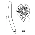 Душевая лейка Bravat P70301BW-ENG пластик, черная