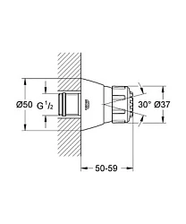 Душевая форсунка Grohe Relexa Plus 28286000 боковой душ
