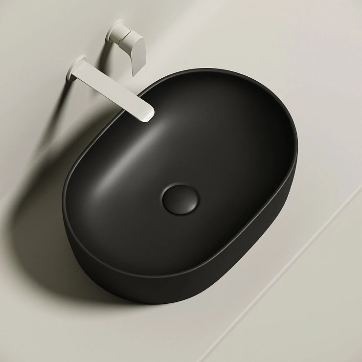 Раковина накладная Ceramica Nova Element CN6047MB черная матовая