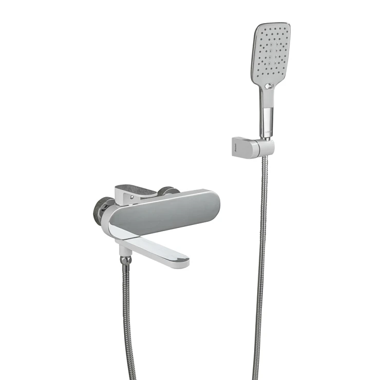 Смеситель для ванны с душем Gappo G3283-8 белый / хром