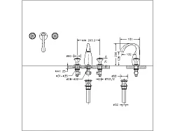 Душевая стойка Bravat Rhein F6429564BW-A-ENG черная