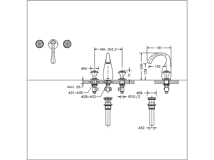 Душевая стойка Bravat Rhein F6429564BW-A-ENG черная
