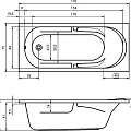 Акриловая ванна Riho Future 170x75 B073001005 белая глянцевая