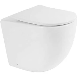 Унитаз приставной BelBagno Sfera-r BB2141CBR крышка-сиденье BB2031SC белый гля