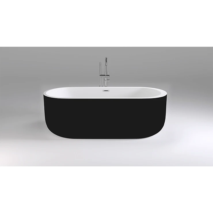 Акриловая ванна Black & White Swan SB109 Black 170x80см 109SBBL черная глянцевая
