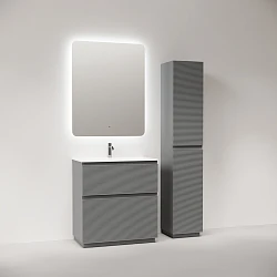 Тумба с раковиной Sancos Folk Floor 80 напольная, Ergraut soft