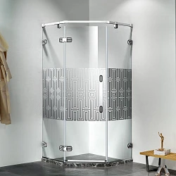Душевой уголок Orans 110x110см SR-1664 профиль хром, стекло прозрачное