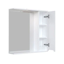 Зеркальный шкаф подвесной SanStar Модена 70 для ванной комнаты белый