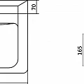 Тумба под раковину Aqwella Аликанте 55 Alic.01.05/Gray седой дуб