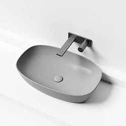 Смеситель для раковины Sancos Nexus SC9013GG с внутренней частью, вороненая сталь