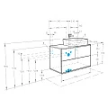 Тумба под раковину Aquaton Терра 85 1A247201TEKA0 дуб кантри / антрацит
