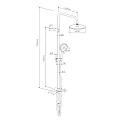 Душевая стойка Damixa Jupiter DX977700000 хром
