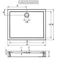 Душевой поддон Riho Davos 90х160см D002010005 белый