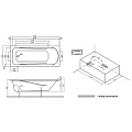Акриловая ванна AM.PM Sense 170x70 W75A-170-070W-KL белая глянцевая
