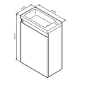 Тумба под раковину AM.PM X-Joy 45 M85AFHX0451WG белый