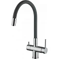 Смеситель для кухни Gappo G4398-30 серый/хром