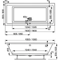 Акриловая ванна Vagnerplast Cavallo 180x80 VPBA180CAV2X-04 белая глянцевая