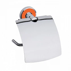 Держатель туалетной бумаги с крышкой Bemeta 104112018g оранжевый