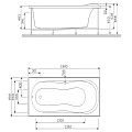 Каркас для ванны AM.PM Bliss L W53A-180-080W-R серый