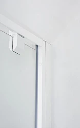 Душевая дверь в нишу Cezares 70см RELAX-BA-1-70-P-Bi профиль белый, стекло рифленое
