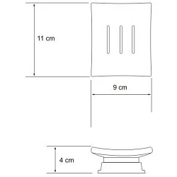 Мыльница Wasserkraft Amper K-5429black черная матовая