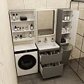 Тумба с раковиной Style Line Бергамо мини 60 напольная, антискрейч серый матовый