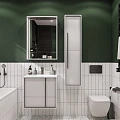 Тумба с раковиной Aquaton Ривьера 60 белая