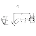 Кронштейн Bravat Built-in D312C-RUS хром