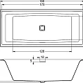 Акриловая ванна Riho Still Square 180x80 B099032005 белая глянцевая
