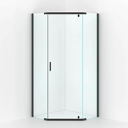Душевой уголок Berges Solo T Black 90х90см 061106 профиль черный, стекло прозрачное