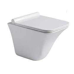 Унитаз подвесной Black & White Universe W-720 белый глянец
