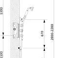 Душевой комплект Timo Nelson SX-1391/02SM с внутренней частью, антик