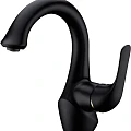 Смеситель для раковины Lemark Swan LM5406BG черный матовый / золото