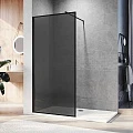 Душевая перегородка Veconi Korato KR-81B 90см KR81B-90-05-C9 профиль черный, стекло тонированное