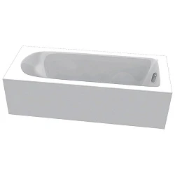 Акриловая ванна C-bath Rea 160x70 CBQ002002 белая глянцевая