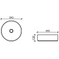 Раковина накладная Ceramica Nova Element CN6022 белая глянцевая