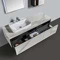 Мебель для ванной Black & White Universe 150 U911.1500 белый / серый